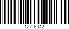 Código de barras (EAN, GTIN, SKU, ISBN): '127/6042'