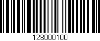 Código de barras (EAN, GTIN, SKU, ISBN): '128000100'