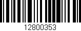 Código de barras (EAN, GTIN, SKU, ISBN): '12800353'