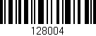 Código de barras (EAN, GTIN, SKU, ISBN): '128004'