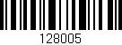 Código de barras (EAN, GTIN, SKU, ISBN): '128005'