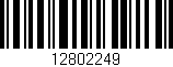 Código de barras (EAN, GTIN, SKU, ISBN): '12802249'