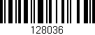 Código de barras (EAN, GTIN, SKU, ISBN): '128036'