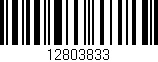 Código de barras (EAN, GTIN, SKU, ISBN): '12803833'
