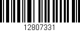 Código de barras (EAN, GTIN, SKU, ISBN): '12807331'