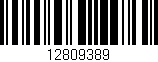 Código de barras (EAN, GTIN, SKU, ISBN): '12809389'
