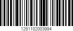 Código de barras (EAN, GTIN, SKU, ISBN): '1281102003994'