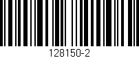 Código de barras (EAN, GTIN, SKU, ISBN): '128150-2'
