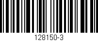 Código de barras (EAN, GTIN, SKU, ISBN): '128150-3'
