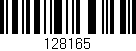 Código de barras (EAN, GTIN, SKU, ISBN): '128165'