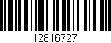 Código de barras (EAN, GTIN, SKU, ISBN): '12816727'