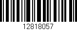 Código de barras (EAN, GTIN, SKU, ISBN): '12818057'
