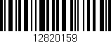 Código de barras (EAN, GTIN, SKU, ISBN): '12820159'