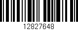 Código de barras (EAN, GTIN, SKU, ISBN): '12827648'