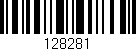 Código de barras (EAN, GTIN, SKU, ISBN): '128281'