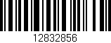 Código de barras (EAN, GTIN, SKU, ISBN): '12832856'