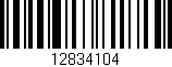 Código de barras (EAN, GTIN, SKU, ISBN): '12834104'