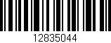 Código de barras (EAN, GTIN, SKU, ISBN): '12835044'