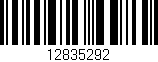 Código de barras (EAN, GTIN, SKU, ISBN): '12835292'