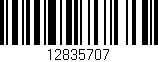 Código de barras (EAN, GTIN, SKU, ISBN): '12835707'