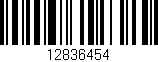 Código de barras (EAN, GTIN, SKU, ISBN): '12836454'