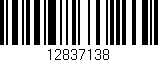 Código de barras (EAN, GTIN, SKU, ISBN): '12837138'