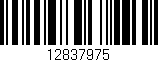 Código de barras (EAN, GTIN, SKU, ISBN): '12837975'