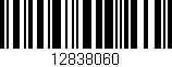 Código de barras (EAN, GTIN, SKU, ISBN): '12838060'