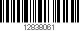 Código de barras (EAN, GTIN, SKU, ISBN): '12838061'