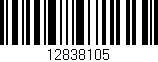 Código de barras (EAN, GTIN, SKU, ISBN): '12838105'