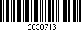 Código de barras (EAN, GTIN, SKU, ISBN): '12838716'