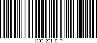 Código de barras (EAN, GTIN, SKU, ISBN): '1283_231_0_P'
