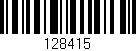 Código de barras (EAN, GTIN, SKU, ISBN): '128415'