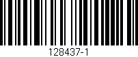 Código de barras (EAN, GTIN, SKU, ISBN): '128437-1'