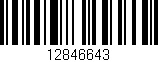 Código de barras (EAN, GTIN, SKU, ISBN): '12846643'