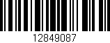 Código de barras (EAN, GTIN, SKU, ISBN): '12849087'