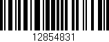 Código de barras (EAN, GTIN, SKU, ISBN): '12854831'