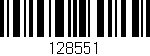 Código de barras (EAN, GTIN, SKU, ISBN): '128551'