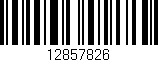 Código de barras (EAN, GTIN, SKU, ISBN): '12857826'