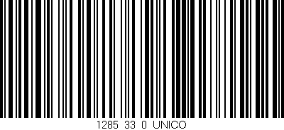 Código de barras (EAN, GTIN, SKU, ISBN): '1285_33_0_UNICO'