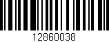 Código de barras (EAN, GTIN, SKU, ISBN): '12860038'