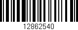 Código de barras (EAN, GTIN, SKU, ISBN): '12862540'