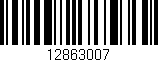 Código de barras (EAN, GTIN, SKU, ISBN): '12863007'