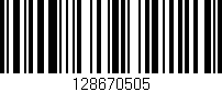 Código de barras (EAN, GTIN, SKU, ISBN): '128670505'