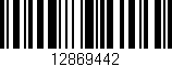 Código de barras (EAN, GTIN, SKU, ISBN): '12869442'