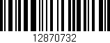 Código de barras (EAN, GTIN, SKU, ISBN): '12870732'