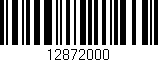 Código de barras (EAN, GTIN, SKU, ISBN): '12872000'