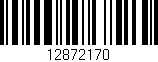 Código de barras (EAN, GTIN, SKU, ISBN): '12872170'