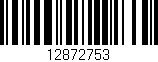 Código de barras (EAN, GTIN, SKU, ISBN): '12872753'