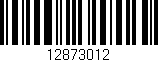 Código de barras (EAN, GTIN, SKU, ISBN): '12873012'